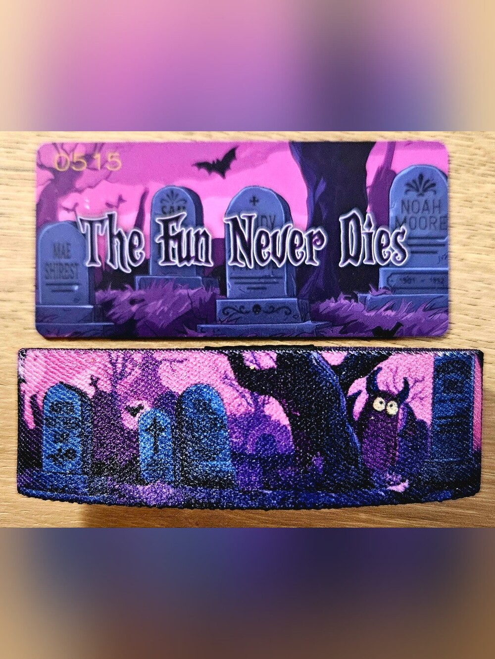 ZOX "THE FUN NEVER DIES" #515 COFFIN INTERACTIVE Medium Collectible Wristband